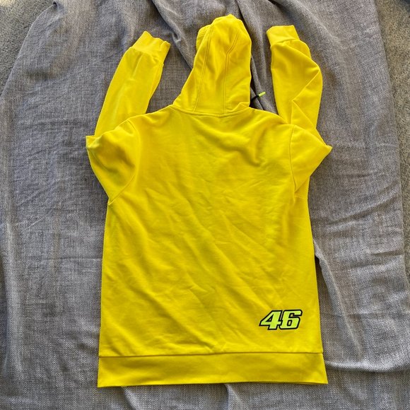 Valentino Rossi VR46 The Doctor Moto GP US XL Yellow Zip Hoodie Men’s sz XXL - Picture 11 of 12